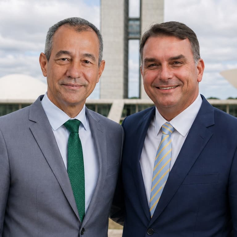 Dr. Marcelo Lessa e Senador Flávio Bolsonaro